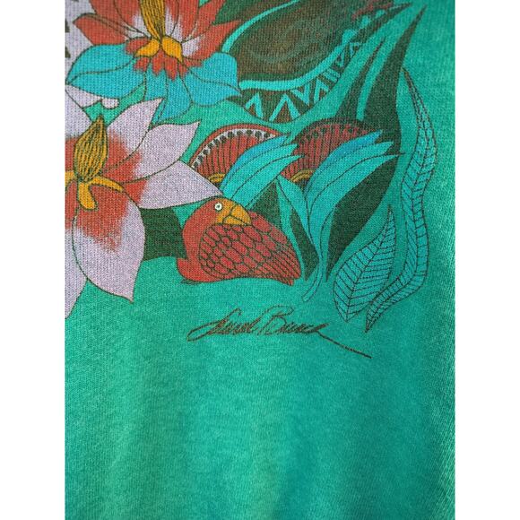 Vintage Laurel Burch Large 42/44 Butterfly Farmboy Forest Pullover Sweater - Picture 4 of 11